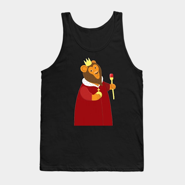 Lion king Tank Top by Réka Sajó